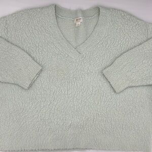 Maeve by Anthropologie Fuzzy V-Neck Sweater